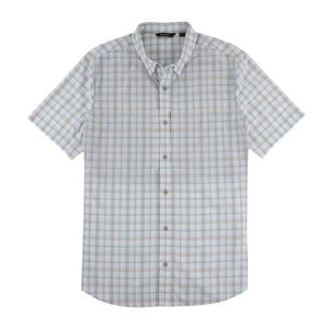 Rockwell Short Sleeve Button Down Shirt - Light Blue Plaid